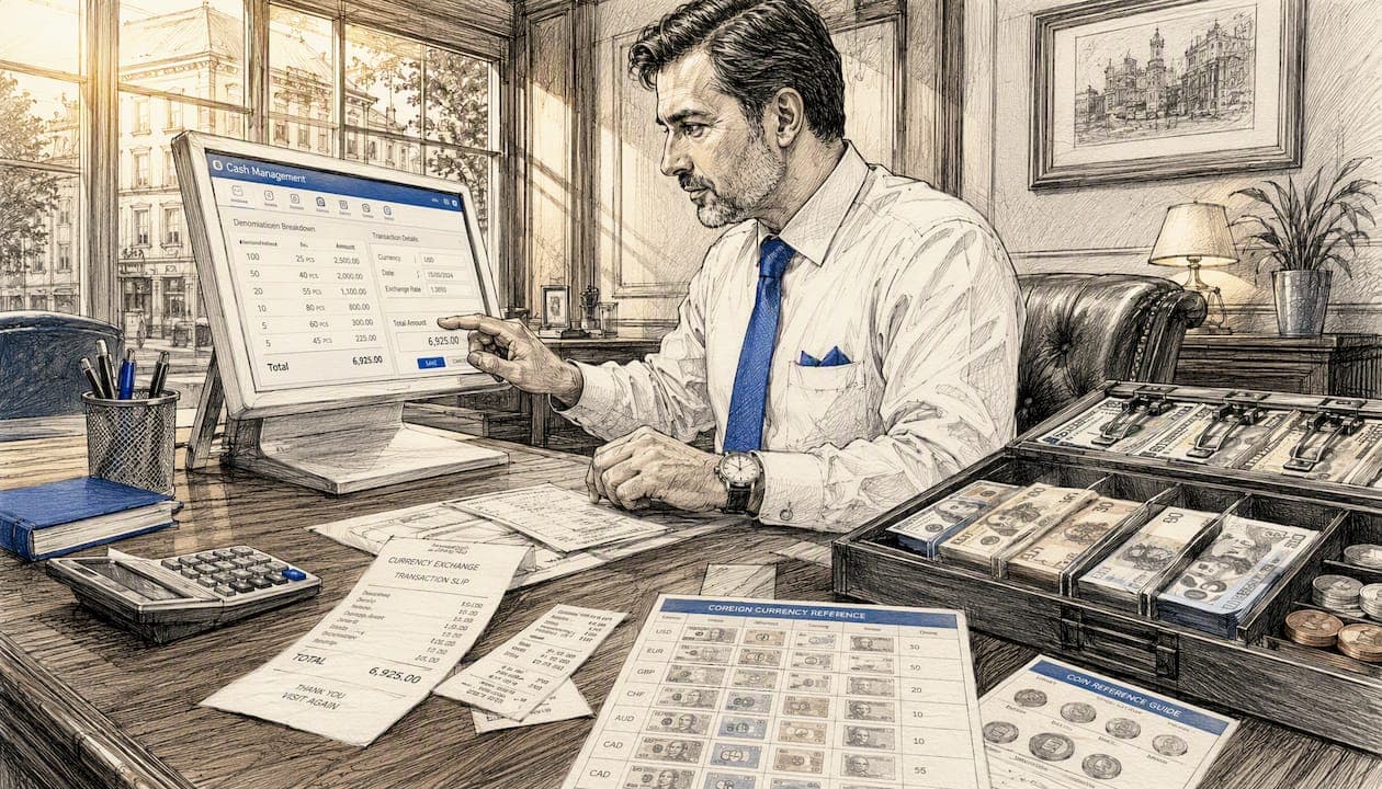 Cash Management Software for Small Exchange Offices